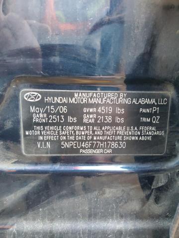 Photo 11 VIN: 5NPEU46F77H178630 - HYUNDAI SONATA 