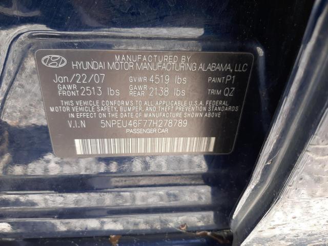 Photo 11 VIN: 5NPEU46F77H278789 - HYUNDAI SONATA 