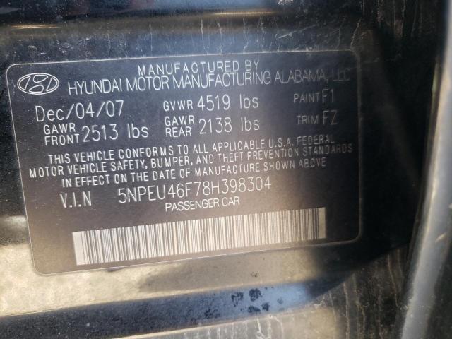 Photo 9 VIN: 5NPEU46F78H398304 - HYUNDAI SONATA SE 