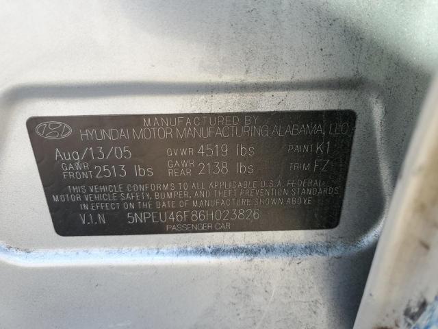 Photo 9 VIN: 5NPEU46F86H023826 - HYUNDAI SONATA 