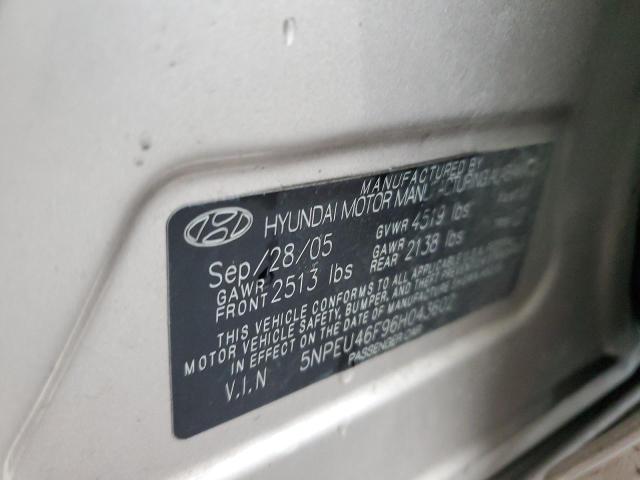 Photo 11 VIN: 5NPEU46F96H043602 - HYUNDAI SONATA 