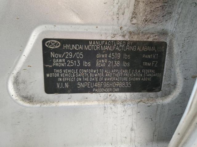 Photo 11 VIN: 5NPEU46F96H078835 - HYUNDAI SONATA 