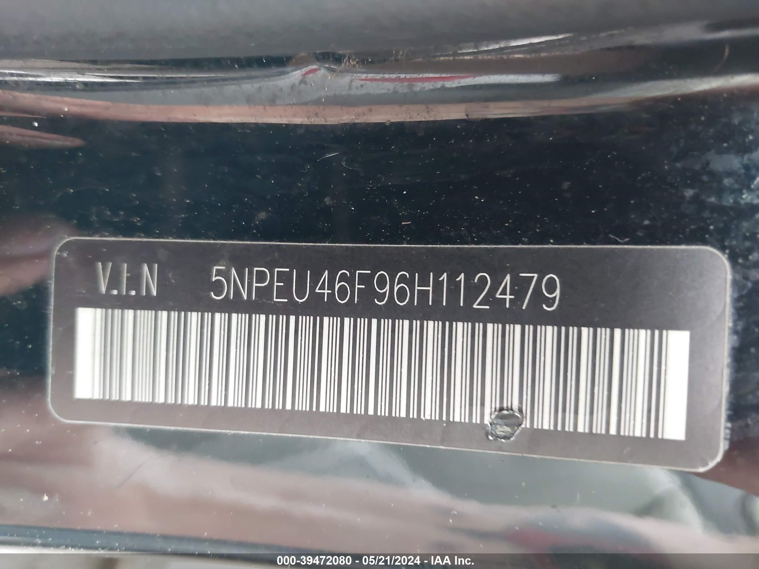 Photo 8 VIN: 5NPEU46F96H112479 - HYUNDAI SONATA 