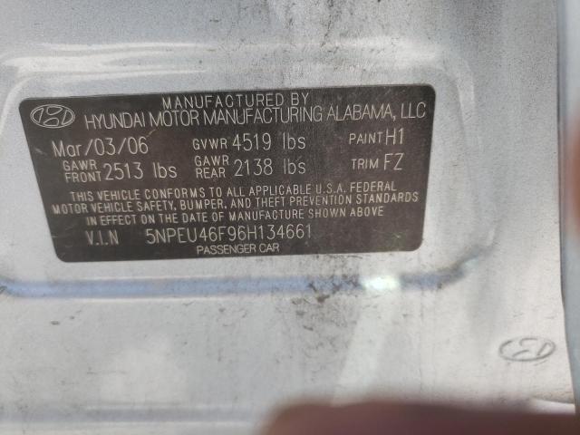 Photo 9 VIN: 5NPEU46F96H134661 - HYUNDAI SONATA GLS 