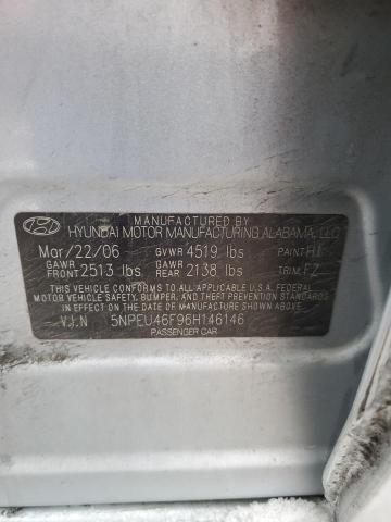 Photo 11 VIN: 5NPEU46F96H146146 - HYUNDAI SONATA 