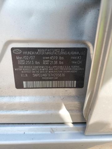 Photo 11 VIN: 5NPEU46F97H295836 - HYUNDAI SONATA SE 