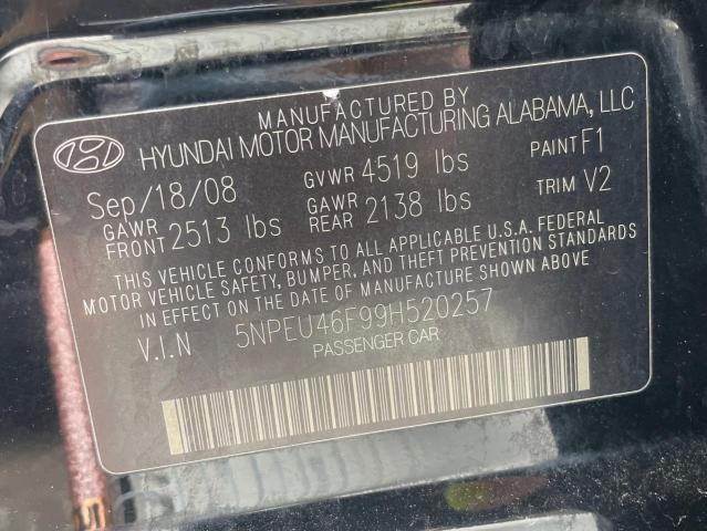 Photo 9 VIN: 5NPEU46F99H520257 - HYUNDAI SONATA 