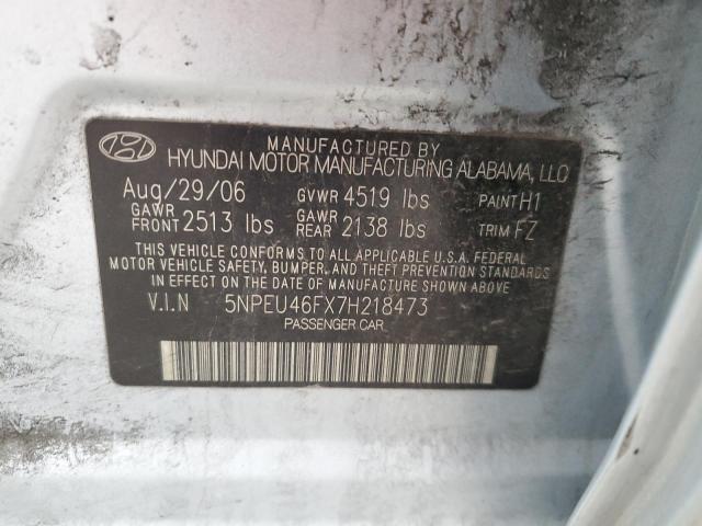 Photo 12 VIN: 5NPEU46FX7H218473 - HYUNDAI SONATA SE 