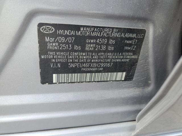 Photo 11 VIN: 5NPEU46FX8H299167 - HYUNDAI SONATA SE 