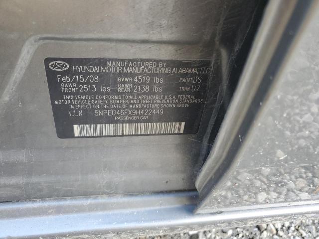 Photo 11 VIN: 5NPEU46FX9H422449 - HYUNDAI SONATA SE 