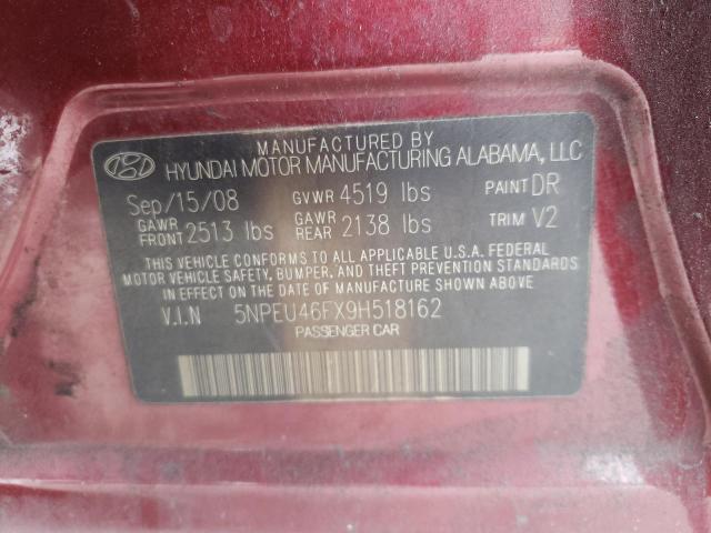 Photo 11 VIN: 5NPEU46FX9H518162 - HYUNDAI SONATA SE 