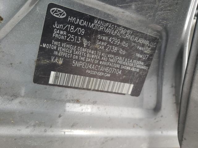 Photo 9 VIN: 5NPEU4AC1AH607104 - HYUNDAI SONATA SE 