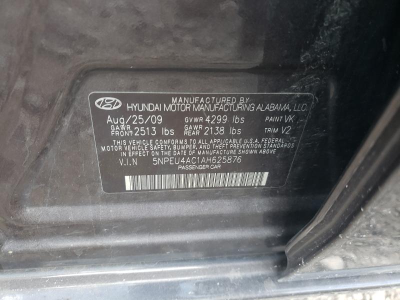 Photo 9 VIN: 5NPEU4AC1AH625876 - HYUNDAI SONATA SE 