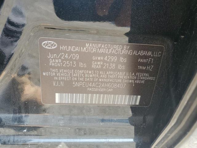 Photo 9 VIN: 5NPEU4AC2AH608407 - HYUNDAI SONATA SE 