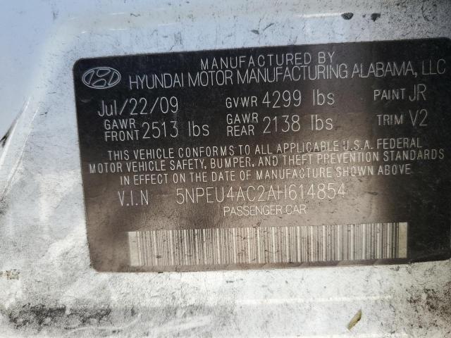 Photo 12 VIN: 5NPEU4AC2AH614854 - HYUNDAI SONATA SE 