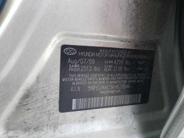 Photo 9 VIN: 5NPEU4AC3AH620646 - HYUNDAI SONATA SE 