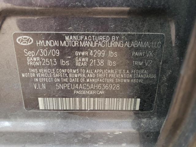 Photo 11 VIN: 5NPEU4AC5AH636928 - HYUNDAI SONATA SE 