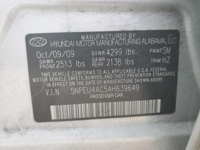 Photo 11 VIN: 5NPEU4AC5AH639649 - HYUNDAI SONATA SE 