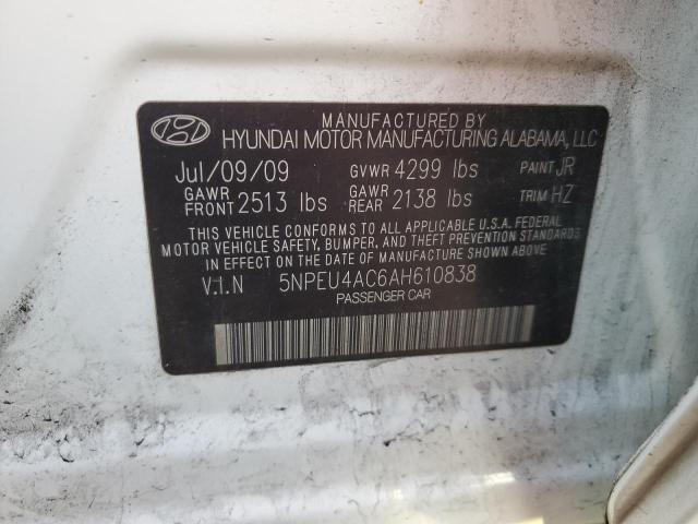 Photo 11 VIN: 5NPEU4AC6AH610838 - HYUNDAI SONATA 