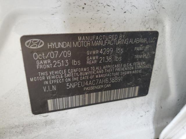 Photo 11 VIN: 5NPEU4AC7AH638891 - HYUNDAI SONATA SE 