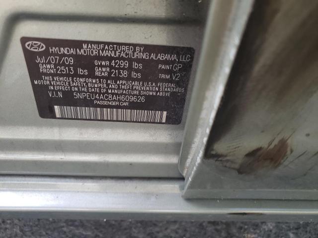 Photo 9 VIN: 5NPEU4AC8AH609626 - HYUNDAI SONATA SE 