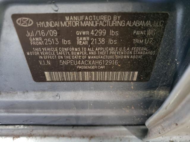 Photo 9 VIN: 5NPEU4ACXAH612916 - HYUNDAI SONATA SE 