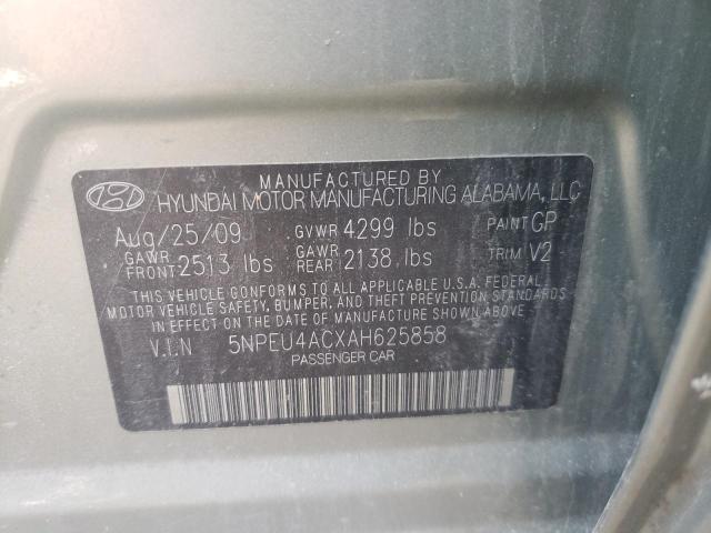 Photo 9 VIN: 5NPEU4ACXAH625858 - HYUNDAI SONATA SE 