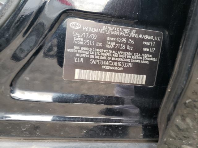 Photo 9 VIN: 5NPEU4ACXAH633281 - HYUNDAI SONATA SE 