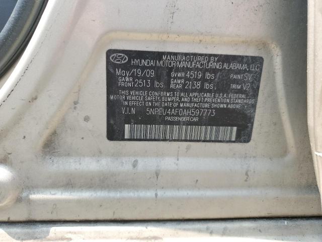 Photo 12 VIN: 5NPEU4AF0AH597773 - HYUNDAI SONATA SE 