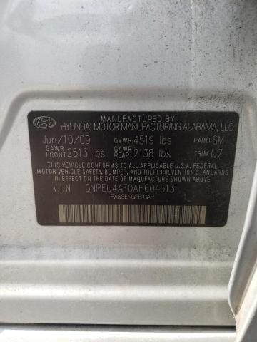 Photo 12 VIN: 5NPEU4AF0AH604513 - HYUNDAI SONATA SE 