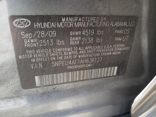 Photo 9 VIN: 5NPEU4AF1AH636127 - HYUNDAI SONATA SE 