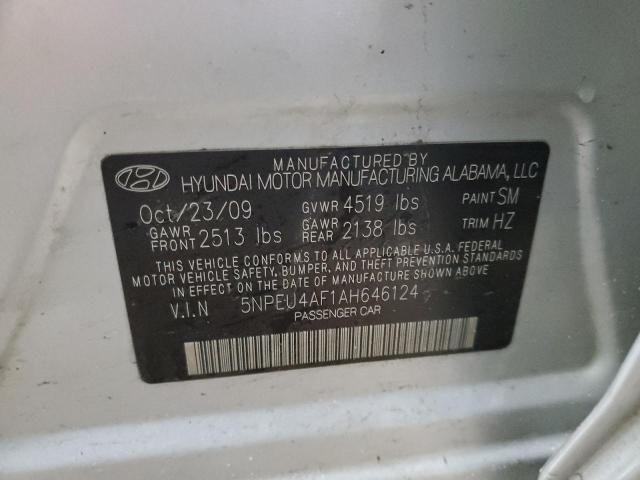 Photo 11 VIN: 5NPEU4AF1AH646124 - HYUNDAI SONATA 