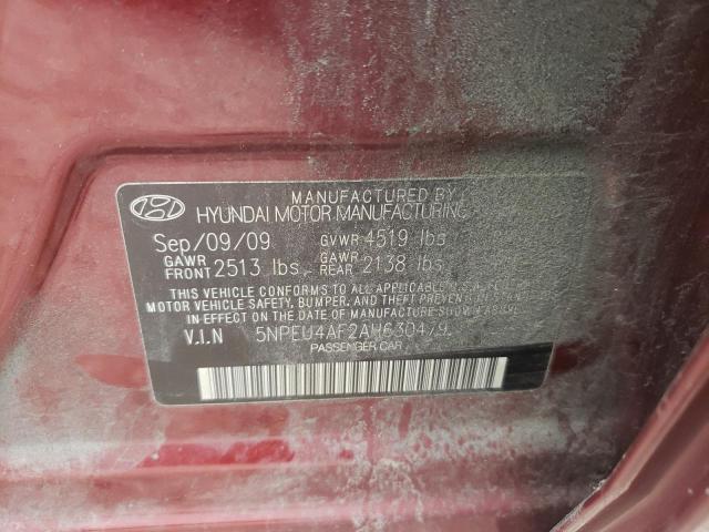 Photo 9 VIN: 5NPEU4AF2AH630479 - HYUNDAI SONATA SE 