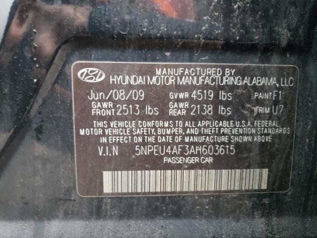 Photo 11 VIN: 5NPEU4AF3AH603615 - HYUNDAI SONATA SE 