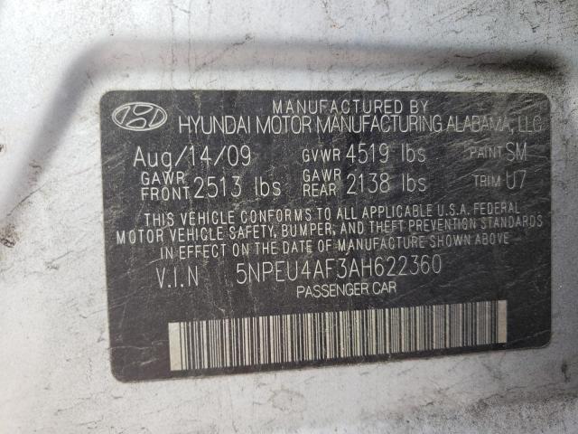 Photo 12 VIN: 5NPEU4AF3AH622360 - HYUNDAI SONATA SE 