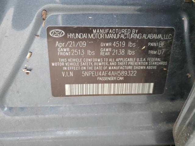 Photo 12 VIN: 5NPEU4AF4AH589322 - HYUNDAI SONATA SE 