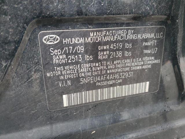 Photo 12 VIN: 5NPEU4AF4AH632931 - HYUNDAI SONATA 