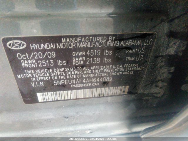 Photo 8 VIN: 5NPEU4AF4AH644089 - HYUNDAI SONATA 