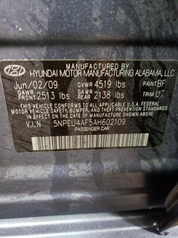 Photo 11 VIN: 5NPEU4AF5AH602109 - HYUNDAI SONATA SE 