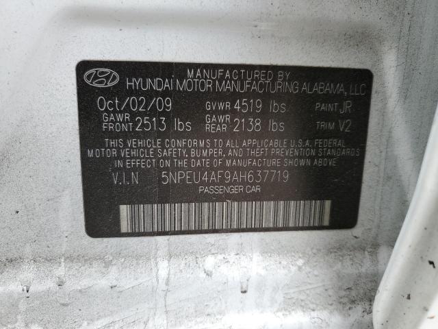 Photo 11 VIN: 5NPEU4AF9AH637719 - HYUNDAI SONATA SE 