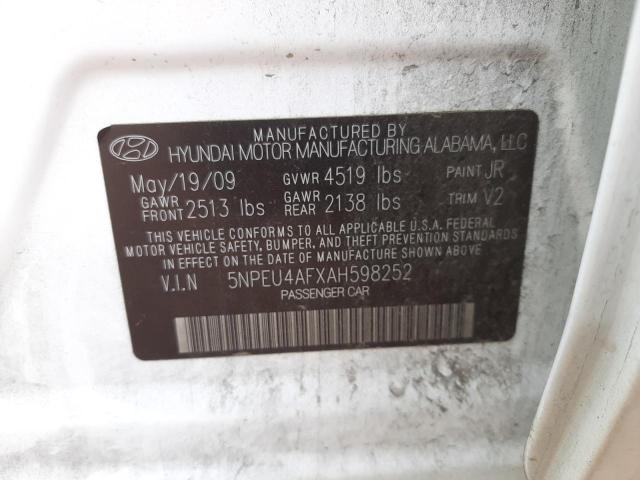 Photo 9 VIN: 5NPEU4AFXAH598252 - HYUNDAI SONATA SE 