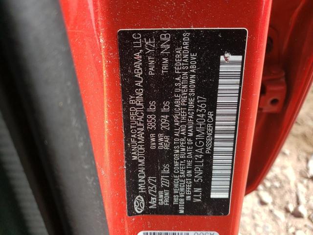 Photo 9 VIN: 5NPLL4AG1MH043617 - HYUNDAI ELANTRA SE 