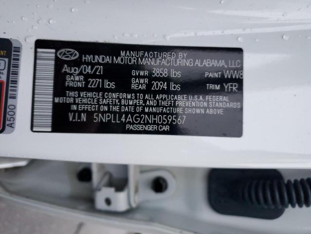 Photo 12 VIN: 5NPLL4AG2NH059567 - HYUNDAI ELANTRA SE 