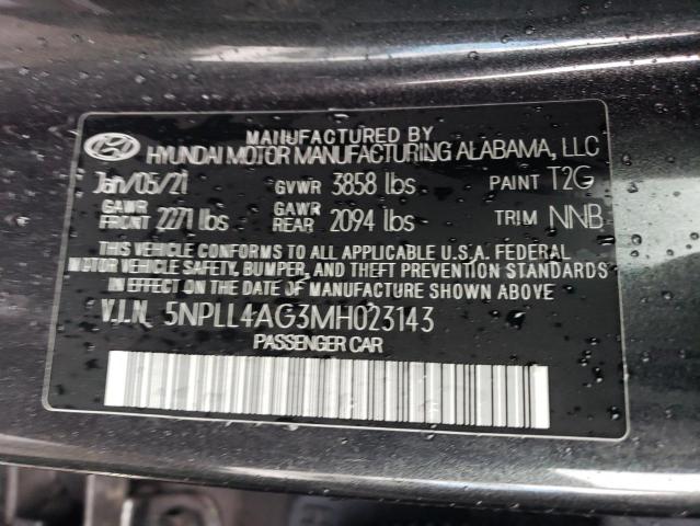 Photo 11 VIN: 5NPLL4AG3MH023143 - HYUNDAI ELANTRA SE 