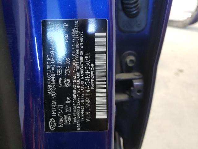 Photo 11 VIN: 5NPLL4AG4MH050786 - HYUNDAI ELANTRA 