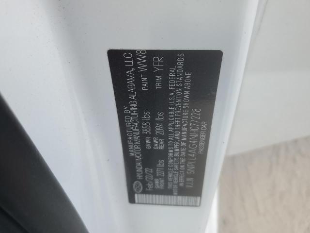 Photo 12 VIN: 5NPLL4AG4NH077228 - HYUNDAI ELANTRA SE 