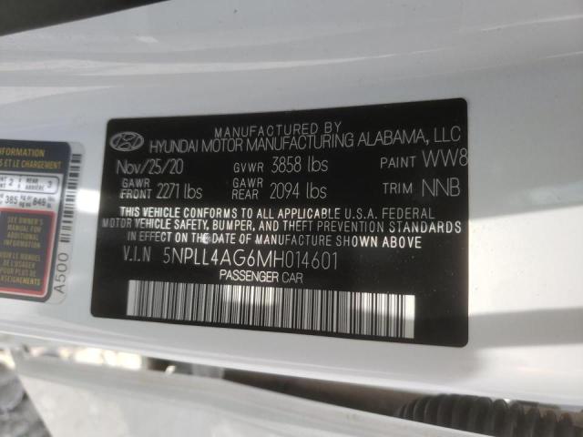 Photo 9 VIN: 5NPLL4AG6MH014601 - HYUNDAI ELANTRA SE 