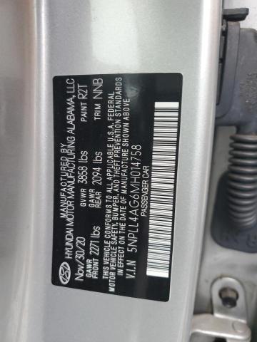 Photo 11 VIN: 5NPLL4AG6MH014758 - HYUNDAI ELANTRA 