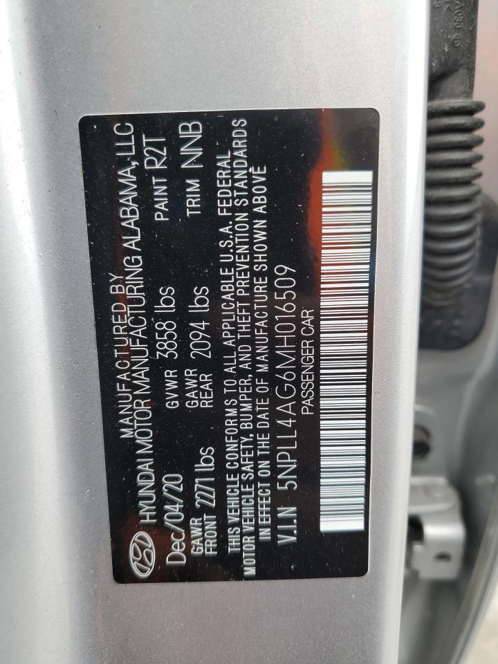 Photo 12 VIN: 5NPLL4AG6MH016509 - HYUNDAI ELANTRA 