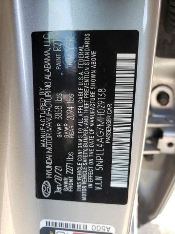 Photo 9 VIN: 5NPLL4AG7MH029138 - HYUNDAI ELANTRA SE 